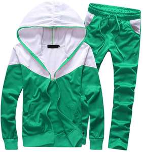 Survêtement pour homme, sweat à capuche avec fermeture éclair, pantalon de marque, 2 pièces - Product Image 5