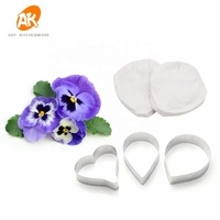 Moules en silicone pour fleurs en pâte à sucre AK Rose Orchid Peony, veinageur et ensemble de découpoirs en métal pour la décoration de gâteaux