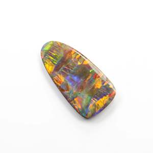 Piedra de ópalo de roca australiana Bello, piedra de ópalo doble sintética, tamaño 30x15 MM, fabricación de colgantes de piedras preciosas - Product Image 3