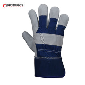 Guantes de trabajo de cuero Partido de vaca al mejor precio Guantes de seguridad con excelente calidad de cuero - Product Image 4