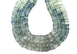 ลูกปัดหินฟลูออไรต์ธรรมชาติ1เส้นสวยงามหลากสีหลายสีสำหรับทำเครื่องประดับ - Product Image 3