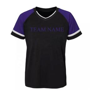 Uniforme de baseball et de softball personnalisé avec nom et numéro, uniformes de sport sublimés, vêtements d'équipe de baseball, maillots de baseball à col en V - Product Image 6