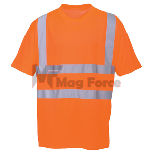 Camisas DE SEGURIDAD reflectantes personalizadas Camisas de seguridad y protección amarillo lima Trabajo Hi Vis Reflective con manga corta - Product Image 6