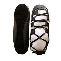 Chaussures de danse irlandaises professionnelles 2026 Ghillies en cuir souple, légères, à lacets, avec doublure en coton, tige noire