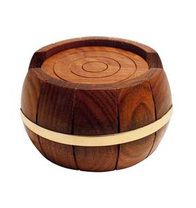 Vente en gros de sous-verres à thé en bois personnalisés New Look Trending Market Design de l'Inde Mats & Pads Fabricant Fournisseur - Product Image 3