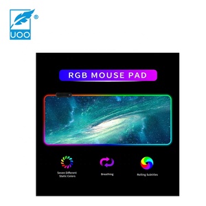 Almohadilla de juego de neopreno ecológica UOO con luces LED RGB OEM Producto en stock - Product Image 3