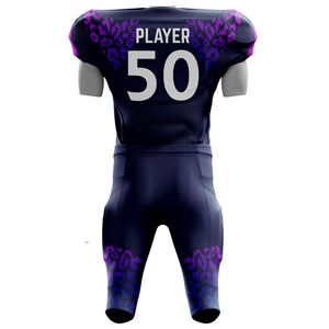 Conjunto de uniforme de fútbol americano de alta calidad personalizado para adultos transpirable de talla grande hecho en Pakistán - Product Image 3