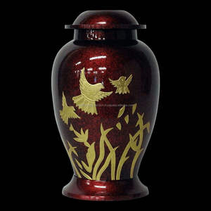 Nouvelle arrivée vente entière urnes funéraires en laiton urne funéraire en métal pour adulte humain cendres funéraires souvenir - Product Image 4