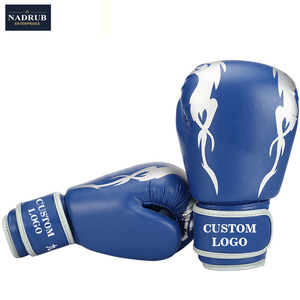 Gants d'entraînement de boxe professionnels, design personnalisé, cuir PU, fermeture auto-agrippante, sangle de poignet, prix abordable - Product Image 6