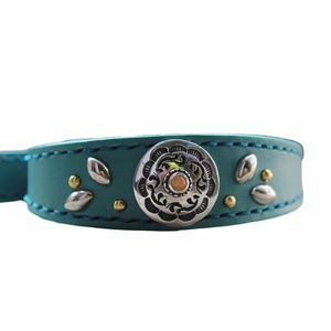 Collier de chien en cuir véritable de qualité supérieure, accessoire fantaisie avec Concho et clou, vente en gros, fabricant, toutes tailles et couleurs disponibles, offre spéciale, 100% - Product Image 1