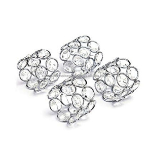 Anneaux de maintien de serviette en métal de luxe de haute qualité en fer cuivré pour tables, mariages, restaurants et hôtels - Product Image 2