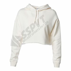 Sweatshirts à manches longues pour femmes avec haut court à capuche pour la saison d'automne - Product Image 4