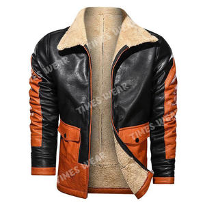 Chaqueta de cuero de imitación para hombre, chaqueta personalizada de alta calidad, hecha en paquistaní, la más Popular - Product Image 1