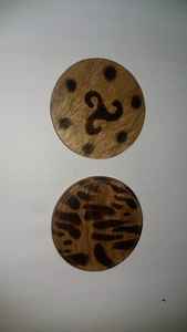 Mesa Viking personalizada hecha a mano, posavasos, material de claxon, resina de hueso de madera, precio de fábrica en la India - Product Image 3