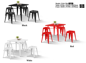 BIS Solid Iron Metal Base Modern Multipurpose Multicolours T18 Table Space Saving 11kg - Product Image 6