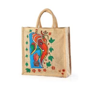 Bolsa de yute reciclable ecológica al por mayor de Italia con logotipo personalizado para uso promocional certificado ISO9001 - Product Image 4