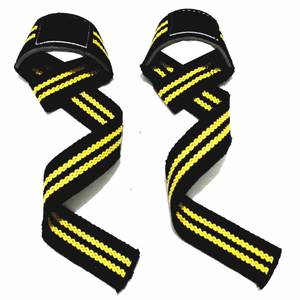 Sangles de levage lourdes en coton et EVA GAF-Paire de supports de poignet antidérapants pour l'entraînement aux poids unisexe - Product Image 1