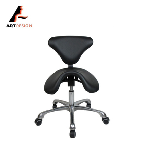 Sillón de Barbero Metálico para Salón de Belleza al por Mayor con Función de Balanceo, Respaldo Alto, Soporte Lumbar Ajustable y Asiento de Cuero con Masaje - Product Image 1