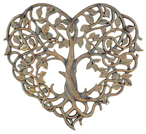 दिल के आकार Wallarts जीवन के पेड़ निर्माता थोक व्यापारी