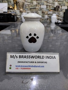 Urna de cremación con una sola pata de mascota en la cara del perro para mascotas grandes y pequeñas Suministros funerarios de alta calidad - Product Image 4