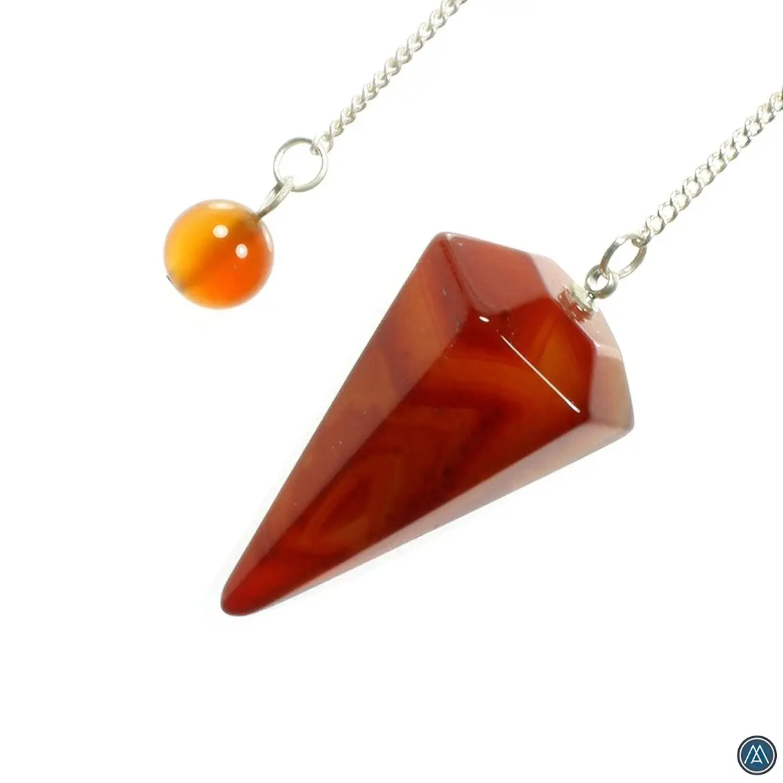 Carnelian Pendulum Batu Akik Kualitas Tinggi Grosir Batu Akik untuk Liontin Pendulum Kristal Batu Permata Reiki dan Dowsing