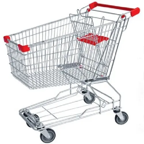 Hoch effizienter Einkaufs wagen (MJY-210SEC) Edelstahl Supermarkt Einkaufs wagen Preis