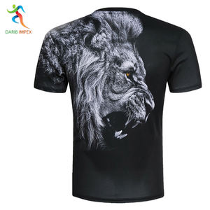 Venta al por mayor impreso Slim Fit los hombres camiseta de ropa Casual de los hombres de impresión camiseta de - Product Image 2