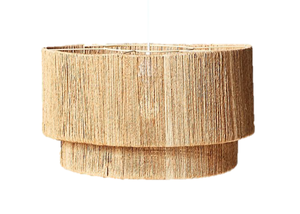 Glovimex Abat-jour en jute, éclairage vintage moderne, économie d'énergie, décoration intérieure, lampe de chevet, cadre d'abat-jour pour la maison, le bureau - Product Image 3