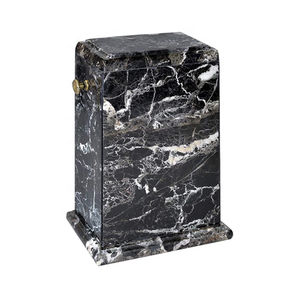 Urna de cremación para adultos con ónix verde oliva, caja de piedra pulida, recuerdo conmemorativo de cenizas humanas de piedra Natural - Product Image 4