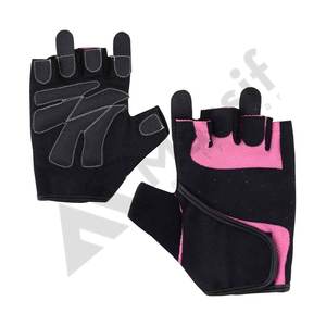 Gants de cyclisme unisexes en cuir véritable, demi-doigts, respirants, antidérapants, doux et confortables, style avec motif de ceinture, les plus vendus - Product Image 3