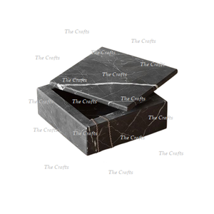 Boîte à bijoux carrée en marbre avec taille et forme personnalisées de haute qualité Boîte de rangement pour bijoux à bas prix - Product Image 2