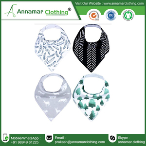 Custom Washable Cotton Baby Bandana Bibs - Product Image 4