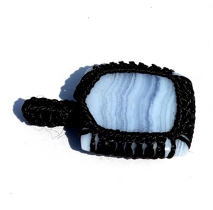 Collar con Colgante de Ágata Natural, Cabujón Envuelto, Pieza Destacada para Uso Diario, Artesanía Fina, Detalle Hecho a Mano por Artesano - Product Image 1
