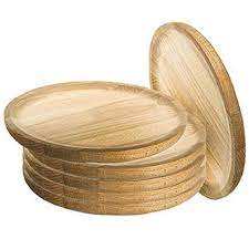 Plato de madera natural para fiestas, seguridad alimentaria, aperitivos de frutas, plato de madera de bambú de alta calidad y uso en restaurantes - Product Image 5