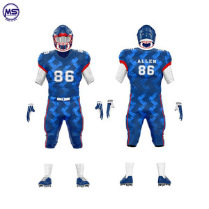 Nouvel ensemble d'uniformes de football américain personnalisés pour équipe, grandes tailles, 100 % polyester, impression par sublimation personnalisée - Product Image 6