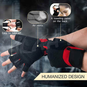 Gants de gymnastique pour hommes et femmes d'haltérophilie d'entraînement de fitness personnalisés en gros - Product Image 2