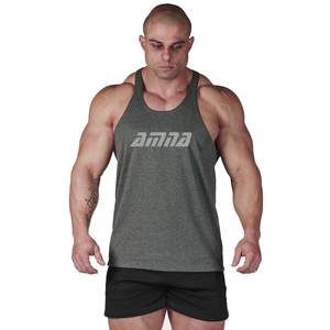 Camiseta informal de algodón para hombre, chaleco de gimnasio ajustado - Product Image 1