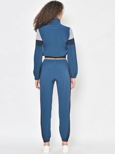 Ensembles de vêtements de sport pour femmes Sweatshirts et pantalons de survêtement à fermeture éclair Survêtement à rayures 2 pièces pour jogging et football Survêtements d'hiver - Product Image 4