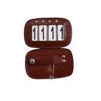 Porte-numéro de course de chevaux en cuir verni durable
