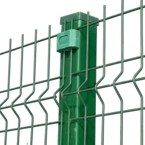 De alta calidad de 4mm de PVC valla de malla soldada de alambre