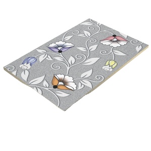 Carreaux muraux en céramique gris 300x450 mm, motifs floraux pour entrée, carreaux muraux 3D numériques à jet d'encre, effet glacé - Product Image 1