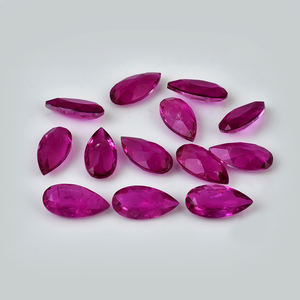 เครื่องประดับเพชรเม็ดกลมแบบหลวมรูเบลไลท์แบบคู่หินควอทซ์ทรงเหลี่ยมตัดขนาด8x16มม. โดยผู้ขายชาวอินเดีย - Product Image 2