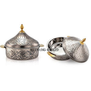 Hotpot aislado con acabado dorado y negro, cazuela de Mesa de la mejor calidad, tamaño personalizado, diseñador, nuevo Hotpot de Metal - Product Image 2