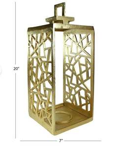 Modern Handcrafted <b>Metal</b> <b>Lantern</b> Perfect for Garden Indoor and Outdoor Home Decoration Elegant Lighting Accessories - Product Image 4