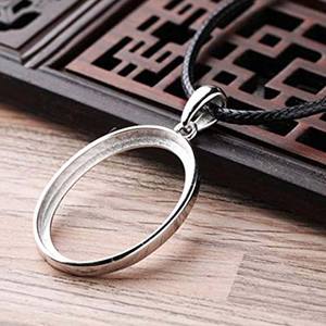 925 argent Sterling pince 12X14MM composant vierge lunette métal coulée trouver pendentif plaine charme bijoux fins fabrication en gros - Product Image 2