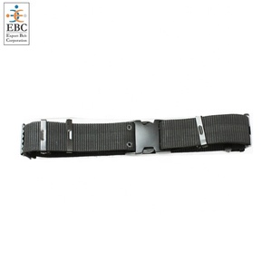 Ceinture tactique de sécurité en nylon et polyester blanche, réglable, personnalisable, uniforme, utilitaire, boucle en plastique, robuste, pour cérémonie - Product Image 2