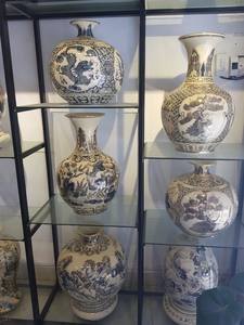 Decoración del hogar de Vietnam, decoración de arte de calidad superior, jarrón de mesa moderno, jarrones de porcelana contemporáneos para Decoración - Product Image 3