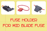 Otomotif 2 Pin Konektor Wanita Perakitan ATC Plug Isolasi Tahan Air Fuse Holder Wiring Harness