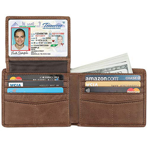 Logo personnalisé Portefeuille fin en cuir véritable classique Cartera Para Hombre Portefeuille pour homme Billetera Hombre Portefeuille en cuir de qualité - Product Image 3