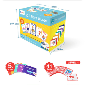 Cartes Flash <span class=keywords><strong>d</strong></span>écoratives avec des animaux, pour enfants, personnalisées, <span class=keywords><strong>d</strong></span>'apprentissage éducatif, Standard - Product Image 6